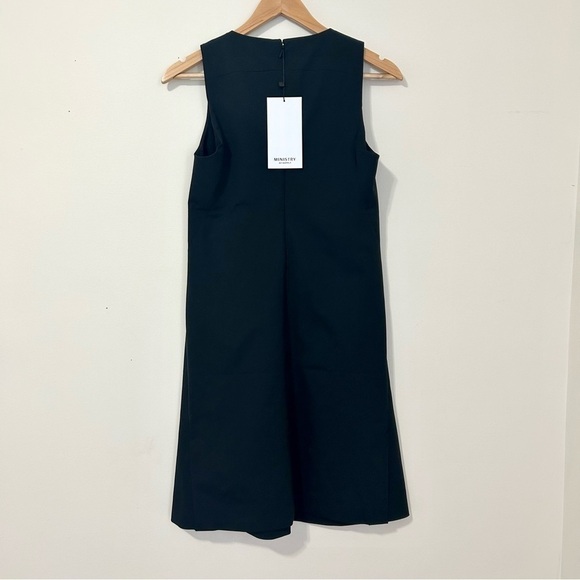 Ministry of Supply Kinetic A-Line Dress in Black sz 0 - Picture 5 of 5